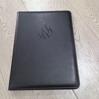 Carpeta Organizadora de Archivos A4 con Logotipo Personalizado en Relieve, Carpeta de Documentos de Cuero PU con 4 Bolsillos