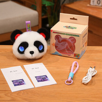 Pendentif robot IA Panda transfrontalier avec port de charge Type-C, conversation intelligente, jouet en peluche mignon et créatif, universel pour enfants
