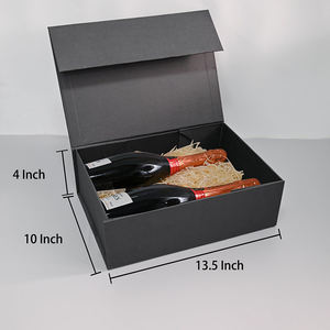 Emballage de champagne personnalisable de luxe avec fermeture magnétique, fourniture en gros d'usine, boîte cadeau pour cadeaux de boissons, design élégant - Product Image 2