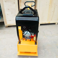 Pompe vibrante portative robuste à moteur essence 30KN de force, 5,5 CV de puissance pour le compactage de routes, de sols et d'asphalte, réversible