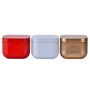 <span class=keywords><strong>Tapa</strong></span> Cuadrada de <span class=keywords><strong>Metal</strong></span> Rojo, Dorado y Blanco para Frascos de Velas, 15g, Vacía, para Fabricación de Velas, Envasado de Alimentos y Dulces - Product Image 6