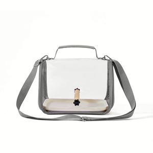 Cage de transport pour oiseaux en polyester avec sac de transport transparent et portable pour pigeon, lézard, conure, cockatiel - Product Image 5