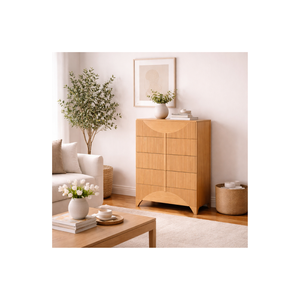 HAVSU RANGE Collection Eco-Friendly <b>Rustic</b> New Design Dresser Best Quality Bedroom Furniture Solid Wood Tallboy <b>Cabinet</b> - Product Image 1