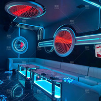 Kaca Cermin Infinity Kustom untuk Dekorasi Dinding Klub Malam, KTV, Bar, Lounge, Dekorasi Klub Modern, Hiasan Dinding Gantung