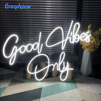 Panneau acrylique personnalisé à 360 degrés avec néon LED flexible et tube en silicone, télécommande dimmable pour la maison, les fêtes, la vitrine et la publicité