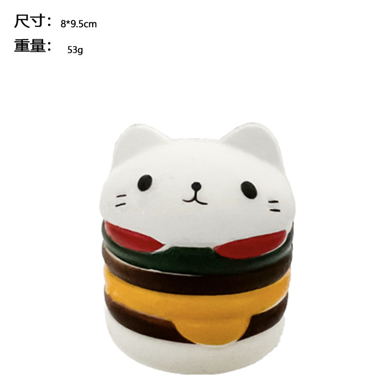 White-burger cat