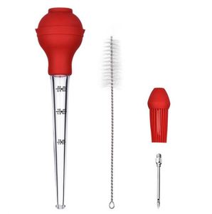 <b>Hot</b> Selling Set Heat Resistant Food Grade Silicone Turkey Baster for Cooking and Home Baking Kitchen Tool - Product Image 1