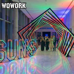 ไฟนีออนขนาดใหญ่แบบตั้งพื้น WOWORK ปี 2026 สำหรับตกแต่งทางเดินงานแต่งงาน ฉากหลังเวทีงานแต่งงาน - Product Image 3