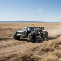 Voiture RC HOSHI N517A 1/12 Brushless 70 km/h 4x4 Monster Truck Tout-Terrain Châssis en Fibre de Carbone Étanche Télécommandée pour Adultes