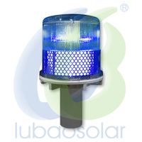 Livraison rapide, cône de signalisation routière solaire LB-6010, 3 options de base, IP65, 4 LED, sécurité routière