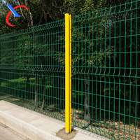 Panneau de clôture de jardin incurvé en 3D, clôture en treillis métallique soudé incurvé