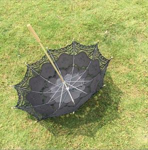 P261-Parasol de décoration pour petits enfants, accessoires de parasol en <span class=keywords><strong>dentelle</strong></span> blanc <span class=keywords><strong>ivoire</strong></span> pour mariée mariage, contrôle manuel pour enfants - Product Image 3