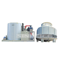 Machine à glace en flocons industrielle automatique de 30 tonnes, installation facile, couleur personnalisable pour la préservation aquatique
