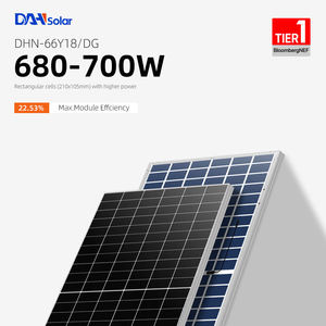 DAH TOPCon Doppelglas-PV-Panel 700-730W Bifazial IP68-Schutz für Wohn- und Gewerbegebäude - Product Image 3