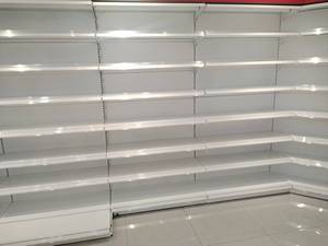 맞춤형 흰색 슈퍼마켓 진열대 단면 음료 선반 8단 냉간압연강 에폭시 스프레이 코팅 - Product Image 4