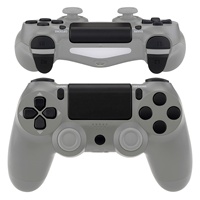 EXtremeRate Ensemble de boutons de remplacement personnalisés noirs pour manette PS4 JDM-040
