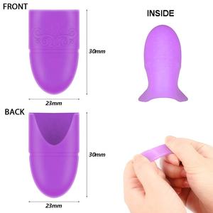 Draagbare Nagel Caps Siliconen Gel Nagel Polish Remover Wrap Cleaner Herbruikbare Doorweekt Caps Diy Nail Benodigdheden - Product Image 4