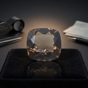 High Quality 5mm <b>Cushion</b> Cut Natural Smoky Quartz Gemstones Faceted Loose Stones Wholesale Factory Price with IGI Certificate - Product Image 3