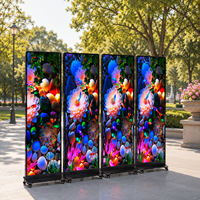 Écran d'affichage LED pliable intérieur HD P2.5 de haute qualité, meilleur prix pour une enseigne publicitaire numérique LED