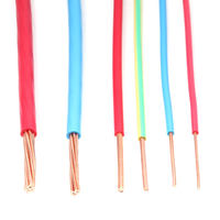 Cable Eléctrico Resistente al Fuego Directo de Fábrica, 1.5mm 2.5mm 4mm 10mm 25mm 50mm, Cables Eléctricos para Cableado Doméstico, PVC 450/750V THHN