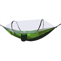 Hamac de camping, hamac portable simple et double avec moustiquaire, tente-hamac pour 2 personnes, idéal pour la randonnée en plein air, la survie et les voyages