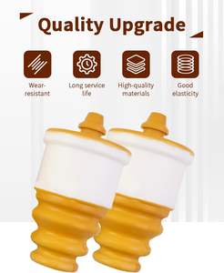 Kit de butées de suspension avant et arrière pour <span class=keywords><strong>Fiat</strong></span> <span class=keywords><strong>500</strong></span> Abarth, Panda 2012-2023, bloc tampon en caoutchouc pour <span class=keywords><strong>amortisseur</strong></span>, 1 paire/ensemble - Product Image 5