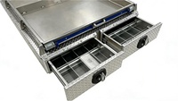 Système de tiroirs coulissants robustes en aluminium sur mesure pour benne de pick-up, pour le rangement d'outils
