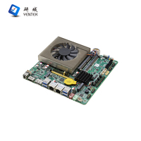 Placa Base Mini ITX para Computadora de Escritorio Intel Core I5-7300HQ de Cuatro Núcleos, 64 GB DDR4, Doble SATA, LAN Dual, 6 Puertos COM, Gráficos Integrados