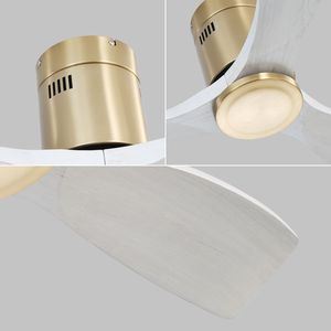 Ventilateur de plafond 52 pouces, 3 pales, moteur réversible, télécommande, silencieux, en bois, pour la maison - Product Image 6