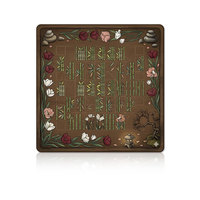 Tapis de jeu de mahjong décoratif de 31,5 pouces, tapis antidérapant en caoutchouc pour jeux de tuiles de mahjong américain