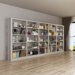 Bibliothèque Modulaire Iyanen 202504GAI avec Cadre en Acier et Étagère Autoportante pour Salon, Rangement et Présentation à Domicile - Product Image 1