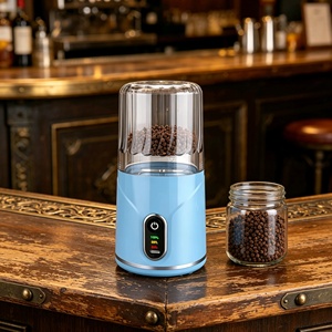 260ml Portable Electric <b>Grinder</b> for Coffee Beans Spices Nuts <b>Herbs</b> Small Grinding Mill Kitchen Appliance - Product Image 1