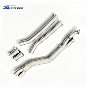 ท่อไอเสีย FlowTech คุณภาพสูง SS304 สำหรับ BMW G80 G82 G87 M3 M4 M2 S58 3.0L Twin Turbo รุ่นปรับปรุงสำหรับรถแข่ง พร้อมแผ่นกันความร้อน - Product Image 3