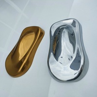 Revêtement en poudre électrostatique en chrome doré à effet super miroir pour la peinture et le caoutchouc de bateaux de meubles en métal