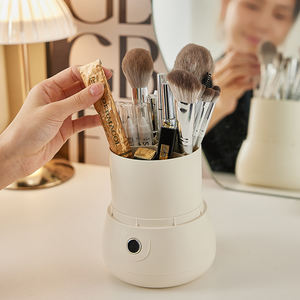 Hoge Kwaliteit Doorzichtige Plastic Make-Up Borstels Organizer Opbergdoos Goede Kwaliteit Rechthoekige Vorm <span class=keywords><strong>China</strong></span> Fabrikant Injectie - Product Image 3