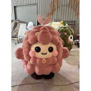 Sculpture en résine personnalisée en peluche, personnage de dessin animé mignon et moelleux pour la décoration des centres commerciaux - Product Image 1