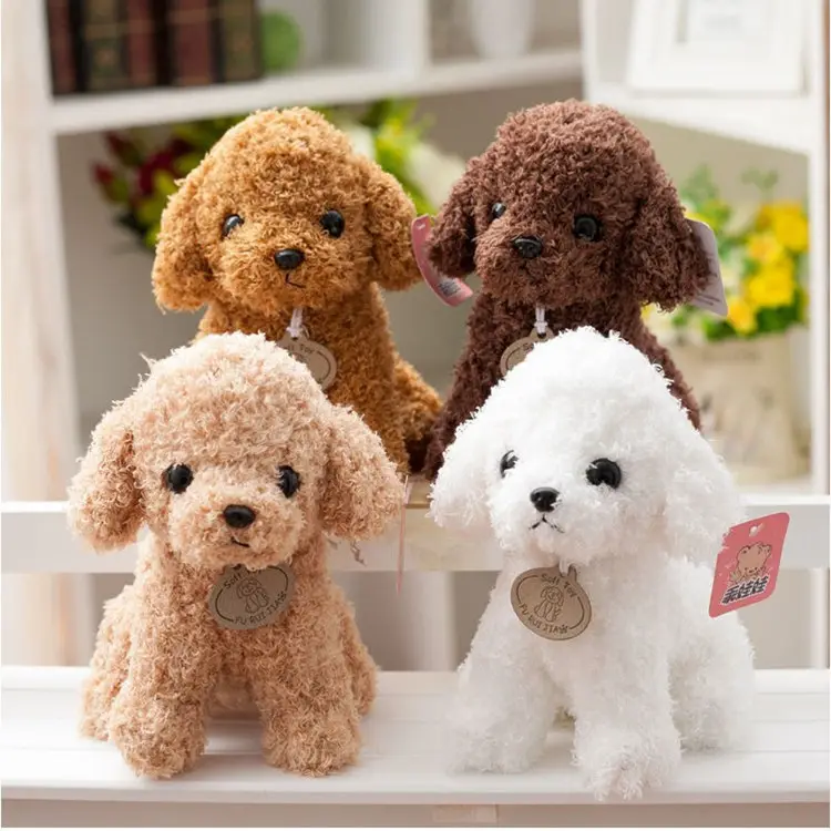 20cm Custom Small Stuffed Dog Toys Plush Baby Toy CPC Animal Puppy Doll Hot Selling Dog Plush Atacado para Crianças OPP Bag Unisex