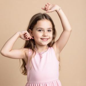 Gioielli Carini per Bambine Collana Braccialetto con Ciondolo a Forma di Orsetto, Gioielli per Travestimenti da Principessa Regalo per Bambine - Product Image 6