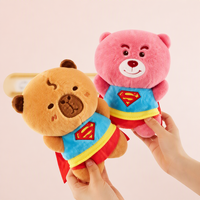 Peluches de jeu de grue en tissu à poils longs, couleurs vives, assortiment de 11 pouces, pour la production en série et les prix de tournois d'arcade