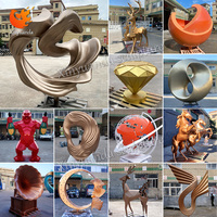 Grande Promotion Statue Décorative en Résine et Fibre de Verre de Gorille, Métal Animal pour Décoration Extérieure