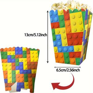 Enfants Legos bâtiment thème événement fête assiette en papier tasse en papier nappe bannière décoration ensemble décorations <span class=keywords><strong>de</strong></span> fête d'anniversaire - Product Image 2