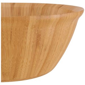 Bol à fruits domestique-Bol en bois Stockage fait à la main Artisanat en bambou naturel Salade de fruits Bols de service - Product Image 3