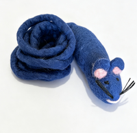 Jouet pour animaux de compagnie en laine feutrée à la main durable, 100% laine naturelle de Nouvelle-Zélande, jouet à mâcher sûr, écologique, jouet interactif pour petits animaux