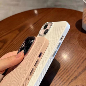 Case di lusso Ultra-sottile griglia di dissipazione del calore custodia magnetica opaca per <span class=keywords><strong>iPhone</strong></span> 16 <span class=keywords><strong>11</strong></span> Pro Max <span class=keywords><strong>Cover</strong></span> in acciaio duro per <span class=keywords><strong>iPhone</strong></span> 15 Pro PC - Product Image 6