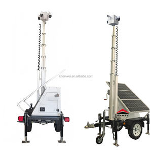 Caméra de surveillance <span class=keywords><strong>solaire</strong></span> stable, remorque de surveillance CCTV <span class=keywords><strong>solaire</strong></span> de petite taille pour terrain enneigé - Product Image 3