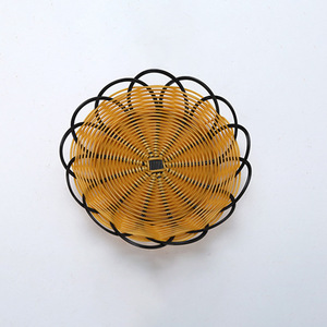 Cesta Redonda de Plástico Tejido PP Ecológica para Frutas, Verduras y Aperitivos - Product Image 2
