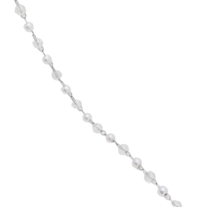 FANWAN 925 Silver Plated 3mm 6mm <b>Copper</b> Roll <b>Chain</b> Bracelet Crystal Fashion Jewelry Making Spacer Beads Bead Caps Women Necklace - Product Image 1