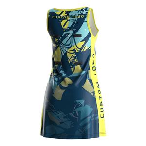 Conjunto Deportivo de Tenis y Netball con Falda Roja, Sublimado, de Secado Rápido, con Número Estampado - Product Image 2