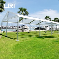 Carpa impermeable de lujo transparente de PVC para techo, toldo para fiesta de boda