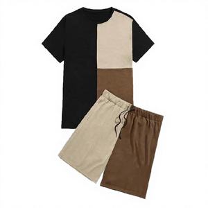 Conjuntos de Camisetas Casuales Elegantes de Verano para Hombre, MOQ Bajo, Estampados de Dibujos Animados, Tejido de Punto de Secado Rápido, 100% Poliéster, Combinaciones de Camisetas al por Mayor - Product Image 4